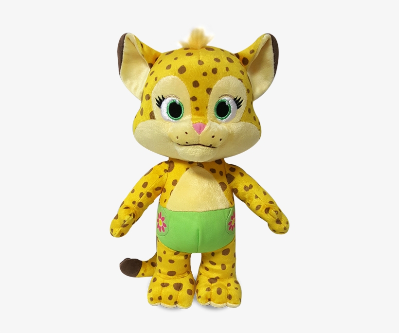 Word Party Franny Plush Front 650 - Snap Toys Word Party Franny 7" Stuffed Plush Baby Cheetah, transparent png download