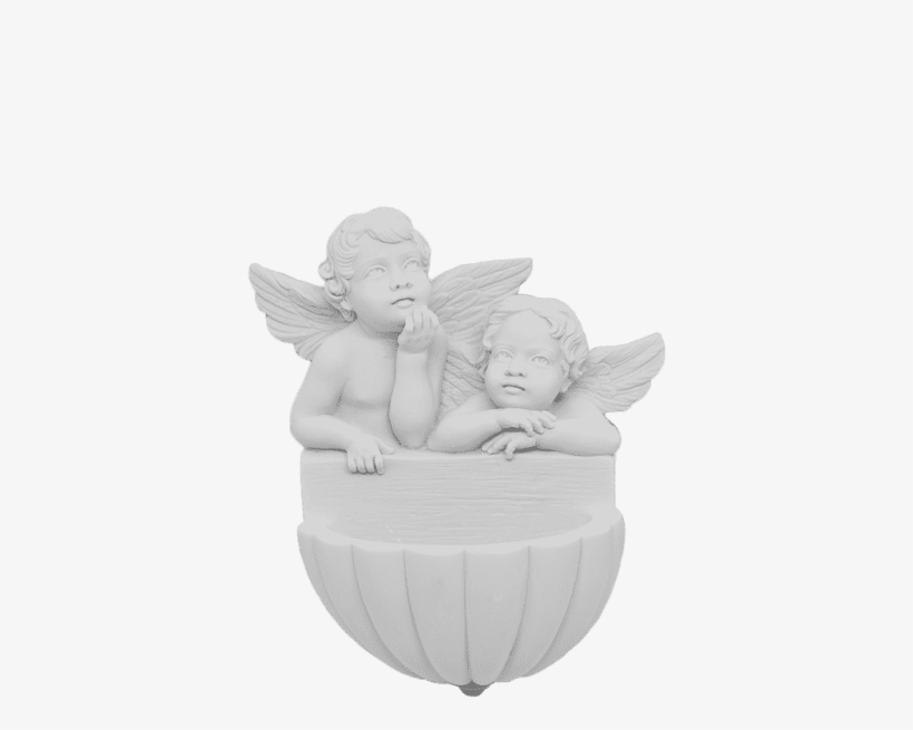 Stoup With Little Angels 3,5×5,5 In - Angel, transparent png download