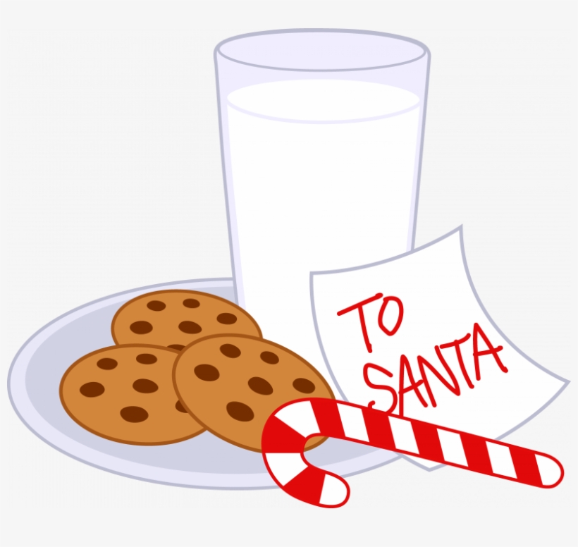 Cookie Clipart Glass Milk - Milk And Biscuits Christmas, transparent png download