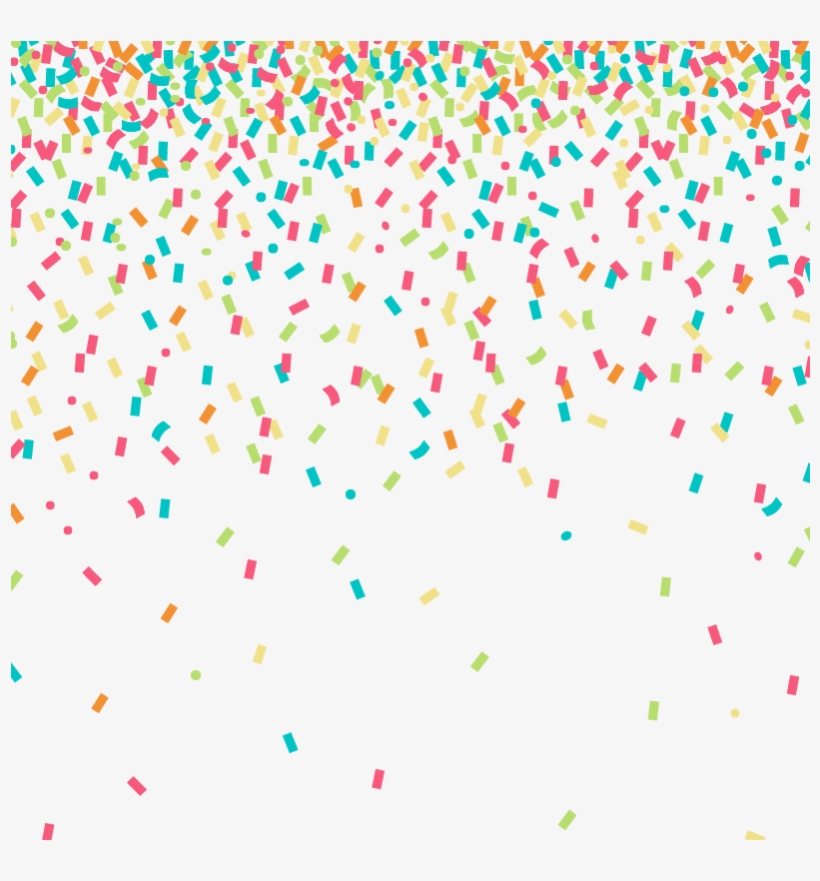 Colors Clipart Background Transparent - Png Confetti, transparent png download