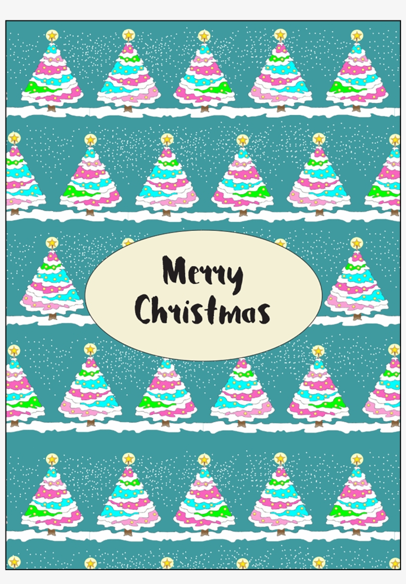 Christmas Card - Christmas Tree, transparent png download