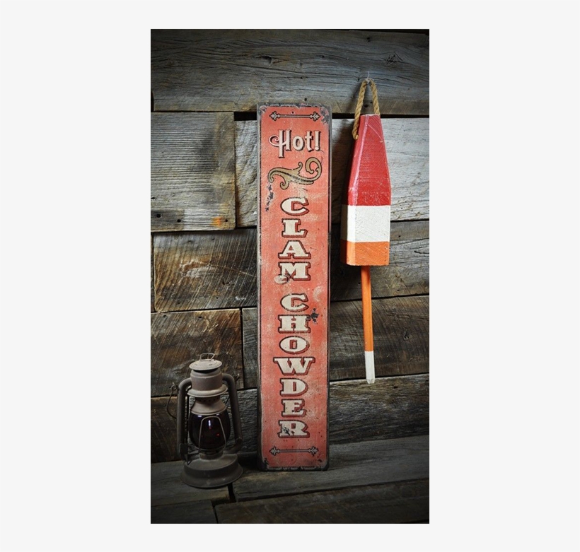 Hot Clam Chowder Sign - Banner, transparent png download