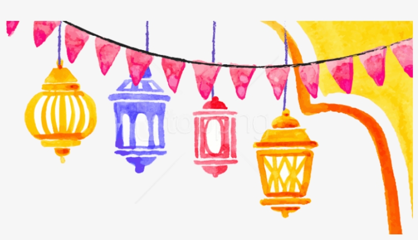 Free Png Watercolor Ramadan Kareem Png Images Transparent - Ramadan Kareem Png, transparent png download