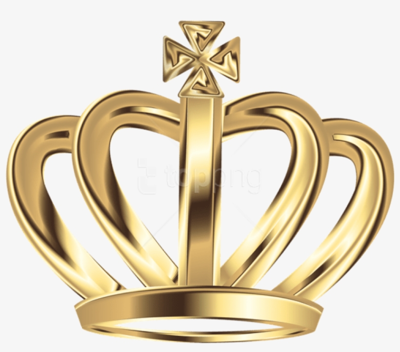Free Png Gold Deco Crown Png Images Transparent - Crown Free Clip Art, transparent png download