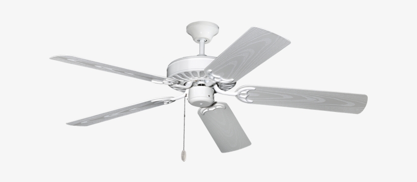 Outdoor Pure White Ceiling Fan - Ceiling Fan, transparent png download