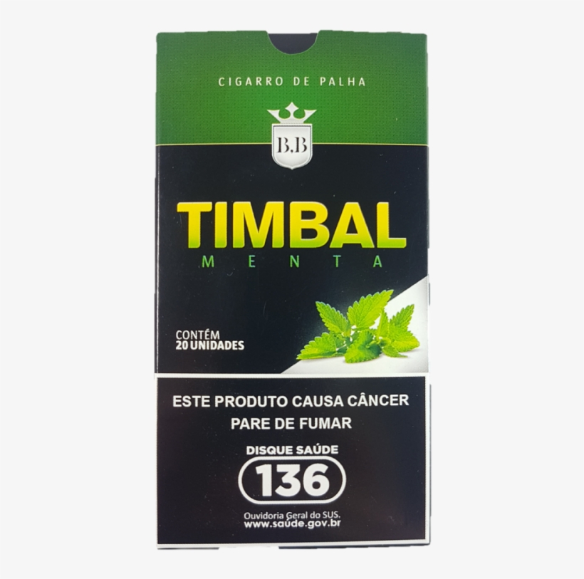 Cigarro De Palha Timbal Menta - Packaging And Labeling, transparent png download