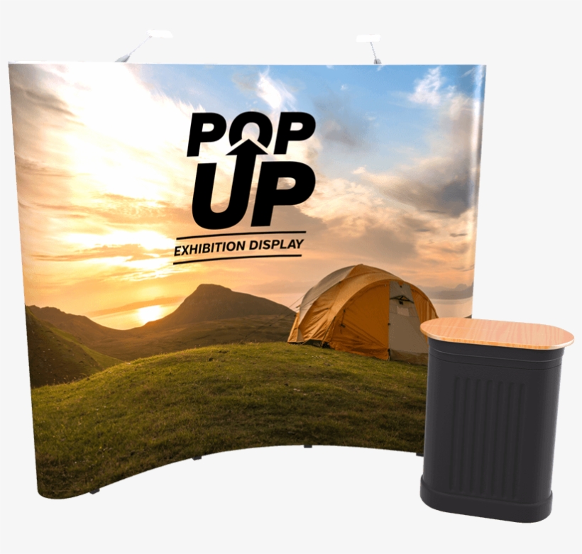 Curved Pop-up - Exhibition Banner Png, transparent png download