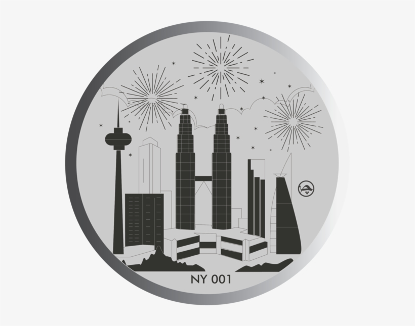 Happy New Year Coin - Skyscraper, transparent png download