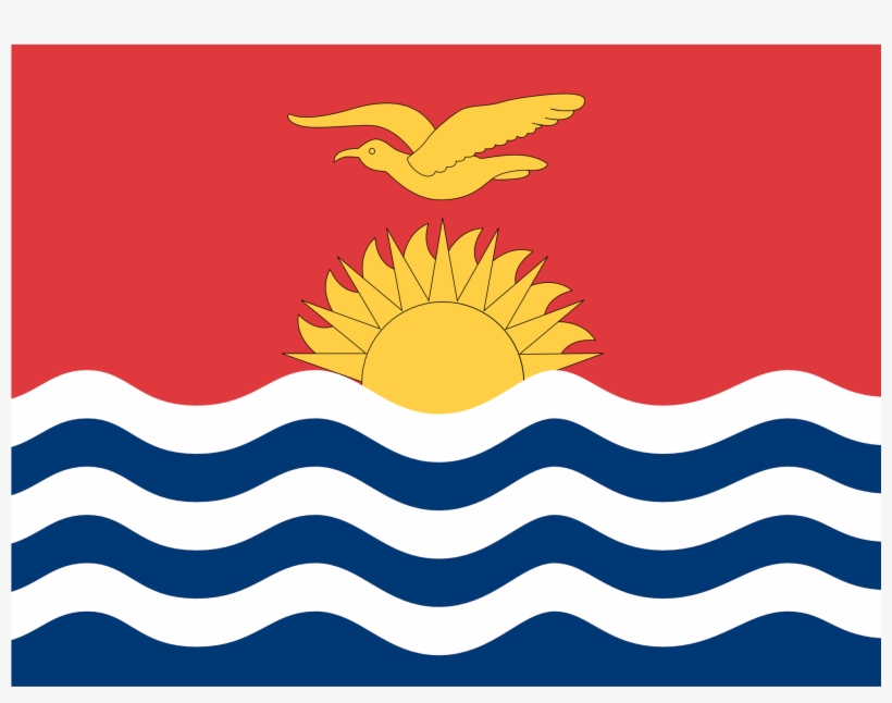 Kiribati Flag 1979px 188 - South Pacific Islands Flag, transparent png download