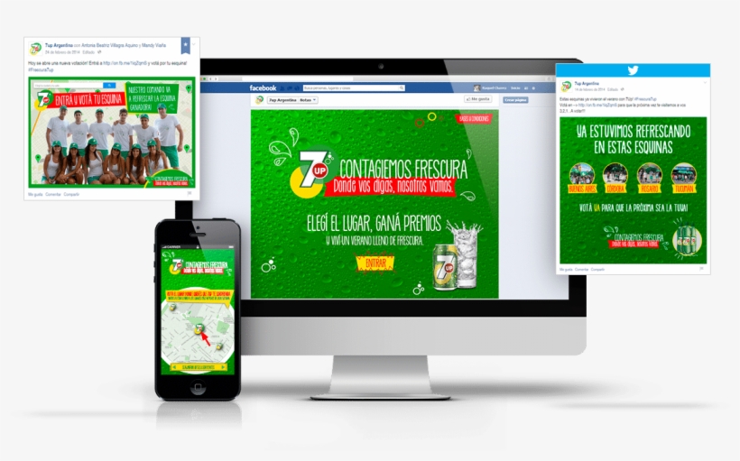 7up - Activación Digital - Online Advertising, transparent png download