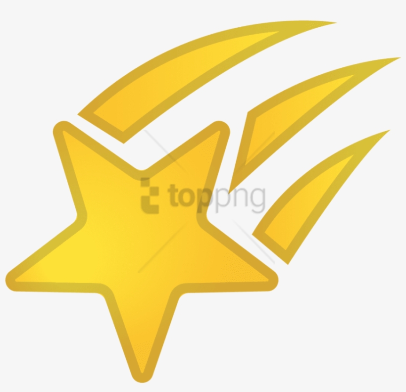 Free Png Shooting Star Icon - Shooting Star Emoji, transparent png download