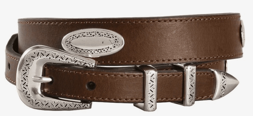 Men's Top Hand Tapered Oval Conchos Belt By Nocona - Buckle, transparent png download