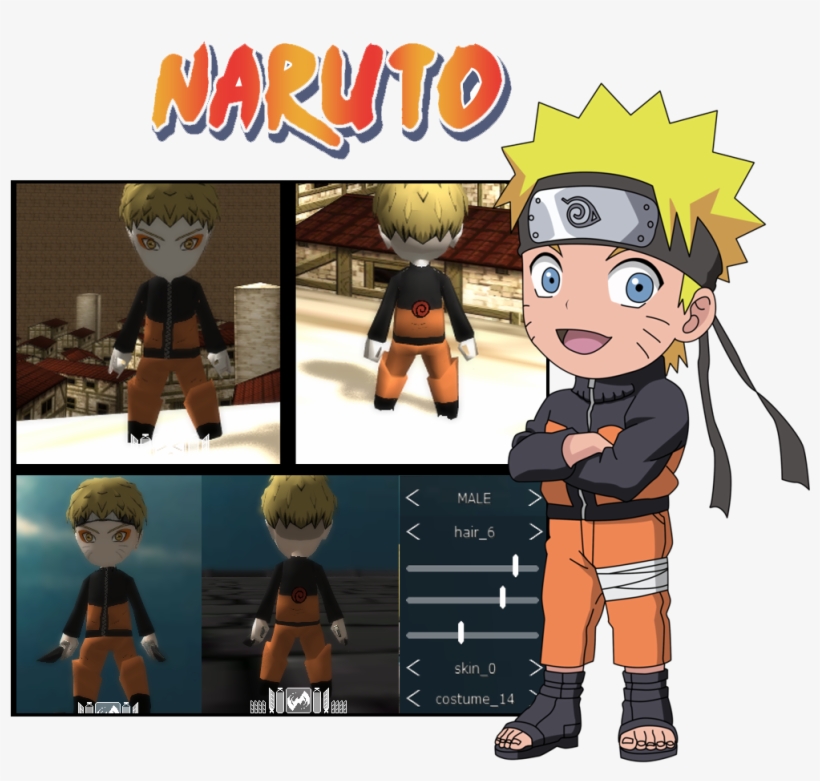 Naruto Set - Naruto Uzumaki Costume Chibi, transparent png download