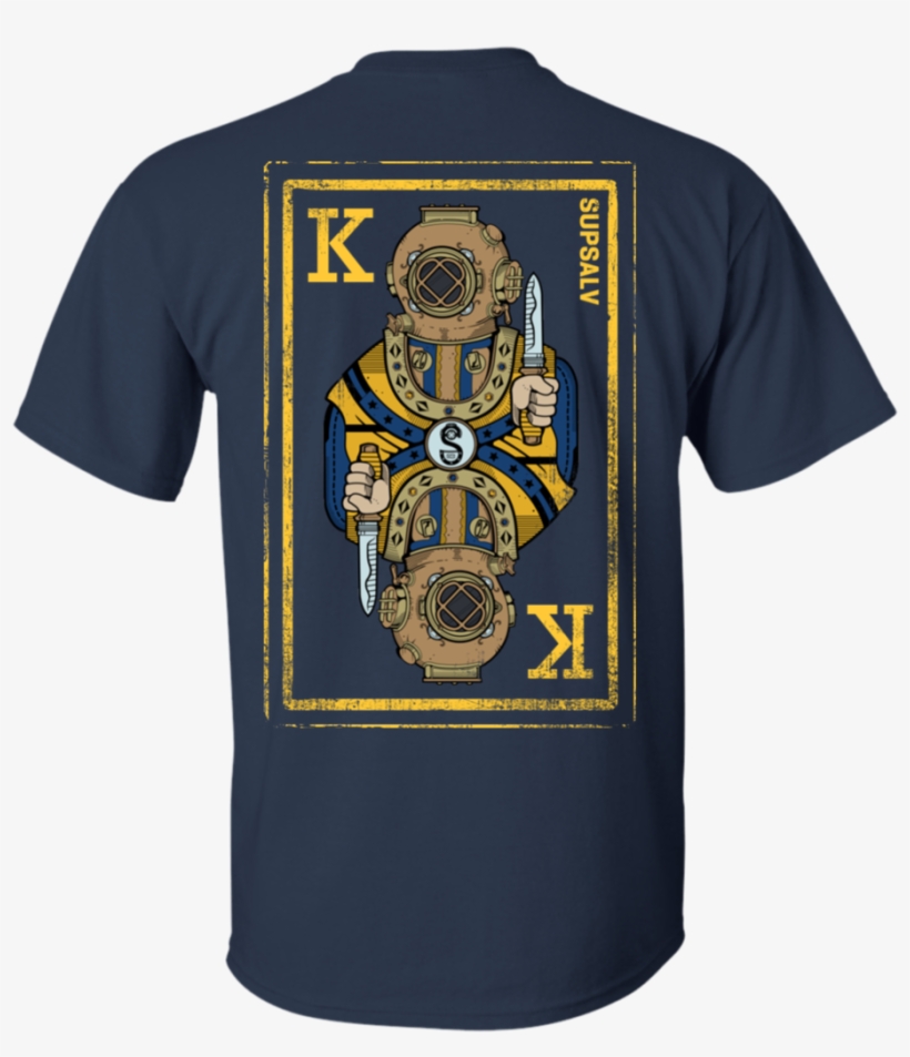Mk V King Card Gildan Cotton T-shirt - Us Navy Diver T Shirt, transparent png download