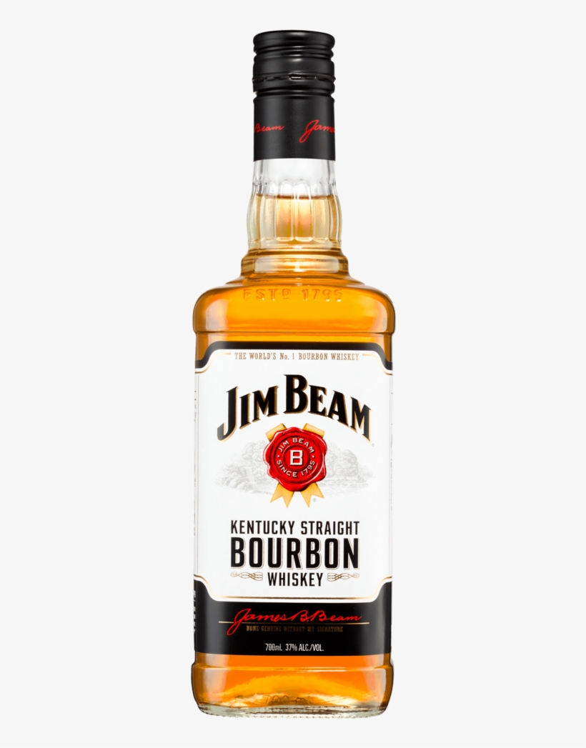 Jim Beam White Label - Jim Beam White 700ml, transparent png download
