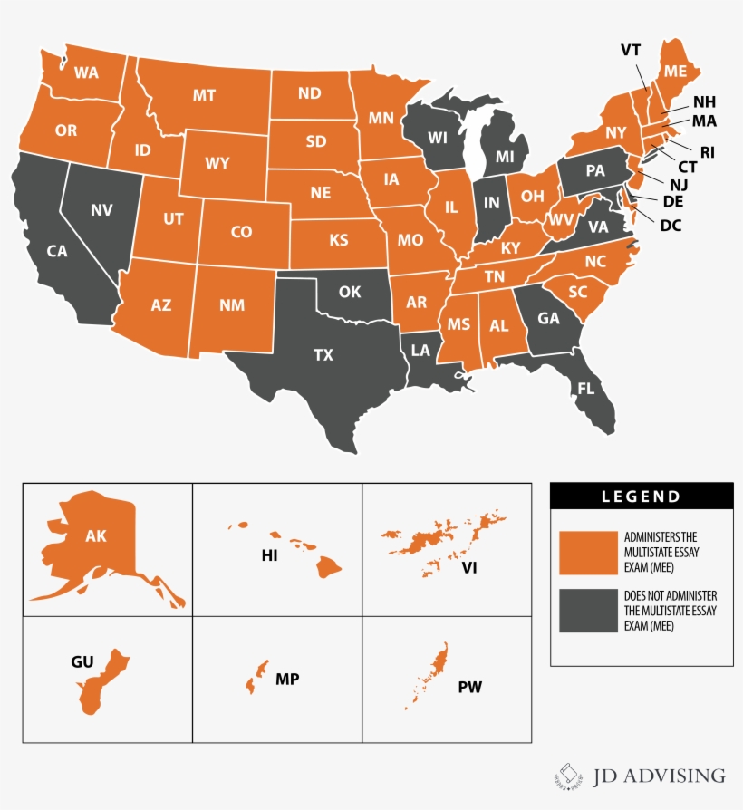 Which States Administer The Multistate Essay Exam - Connecticut A Red Or Blue State, transparent png download