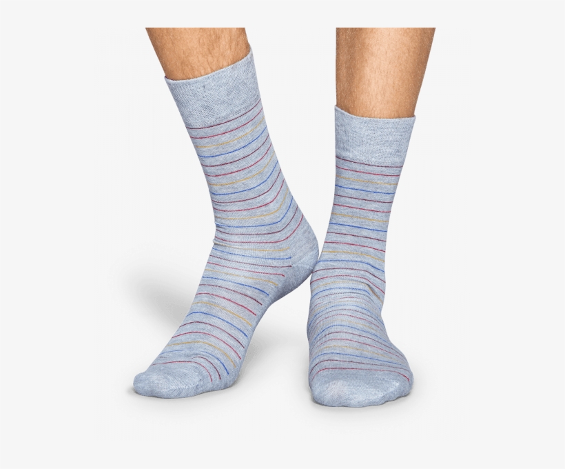 Thin Stripe Sock - Sock, transparent png download