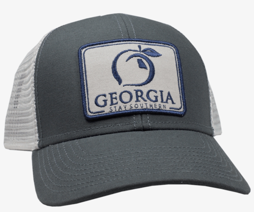 Peach State Pride Georgia Patch Trucker Hat - Baseball Cap, transparent png download