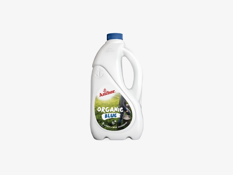 Anchor Organic Blue Milk - Plastic Bottle, transparent png download