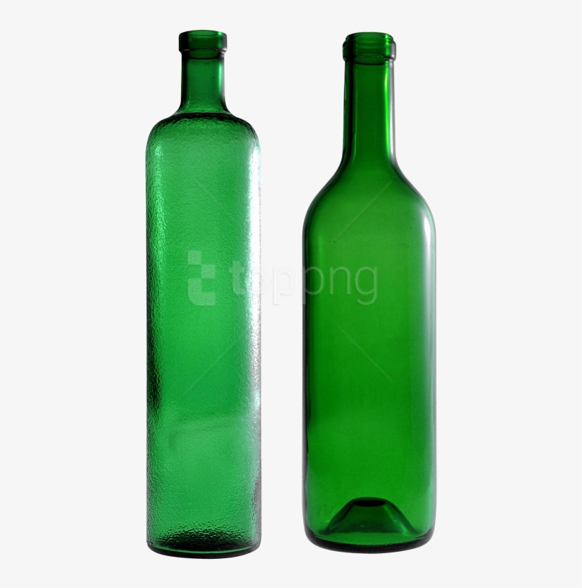 Free Png Download Empty Bottle's Png Images Background - Green Bottle Png, transparent png download