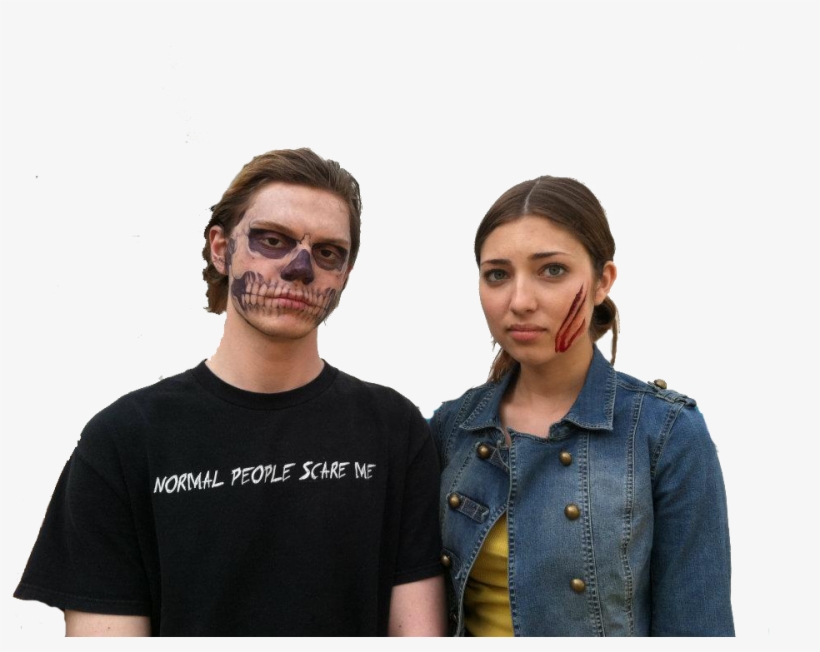 Tate And Leah Off Set Lmao Oops Evan And Shelby - Shelby Young And Evan Peters, transparent png download
