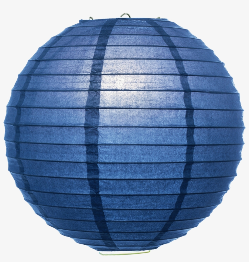 Blue Round Paper Lanterns - Blue Paper Lanterns, transparent png download