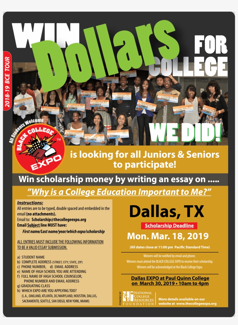 For Scholarship Information, Click - March 2019 Events In Maryland For College Students, transparent png download