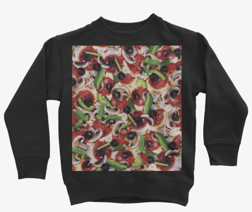 Supreme Pizza Classic Kids Sweatshirt - Sweater, transparent png download