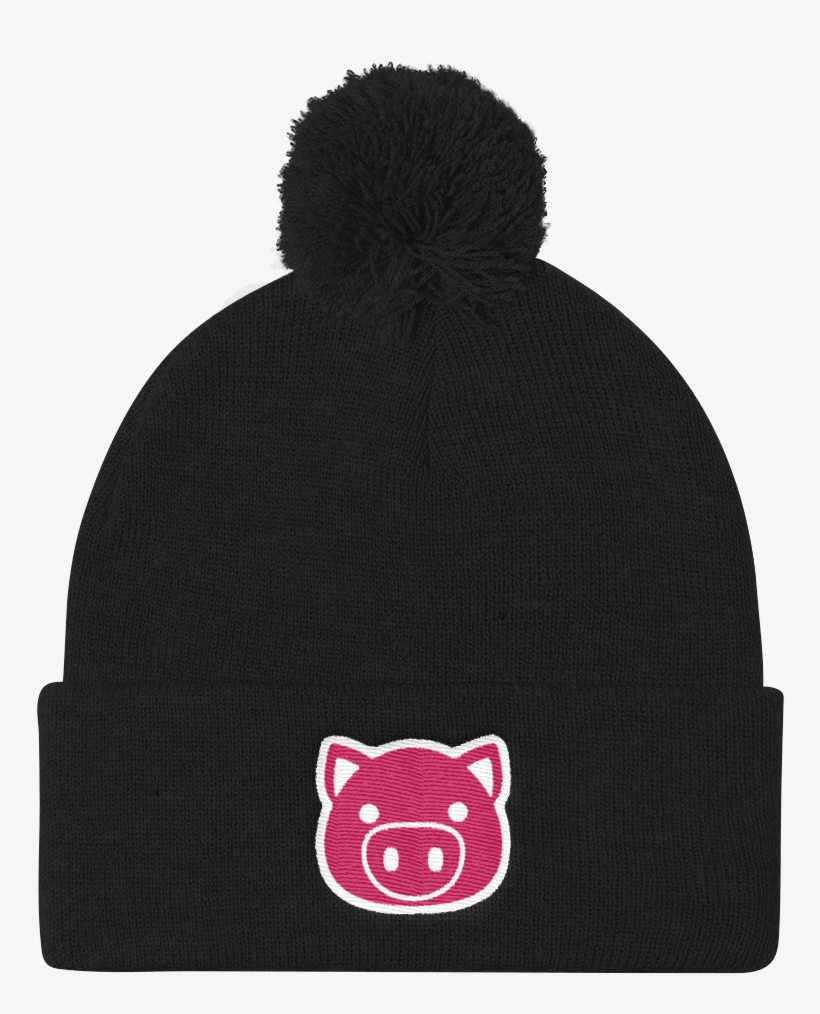 Emoji Pig Beanie Swish Embassy - Knit Cap, transparent png download