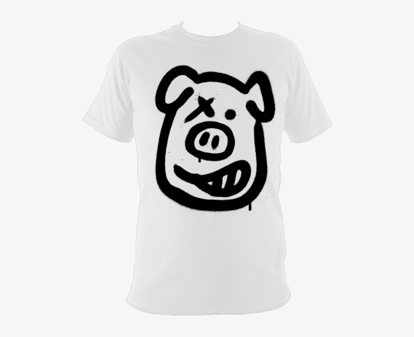 Graffiti Pig Face One X Eye Emoji - Domestic Pig, transparent png download