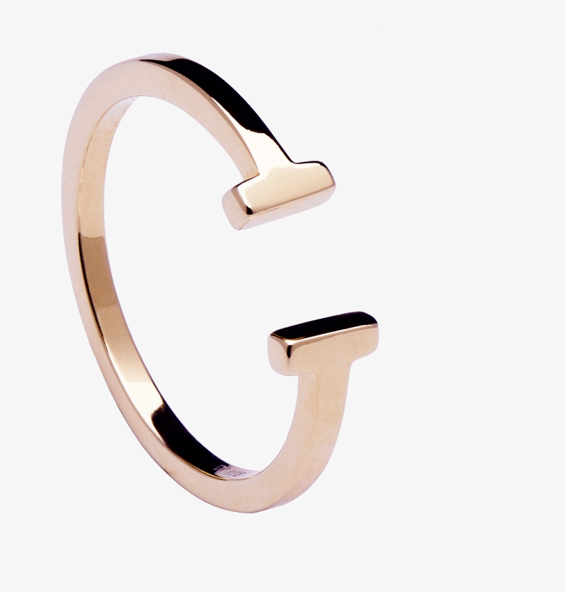 Double Rose Gold Ring - Silver, transparent png download