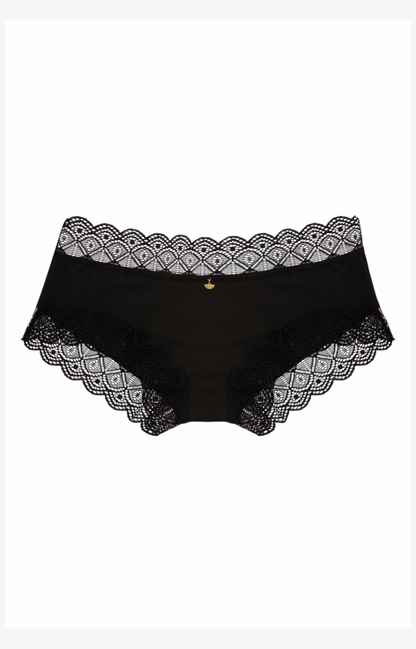 Knicker Luxe Luna Hipster Black Panty - Underpants, transparent png download