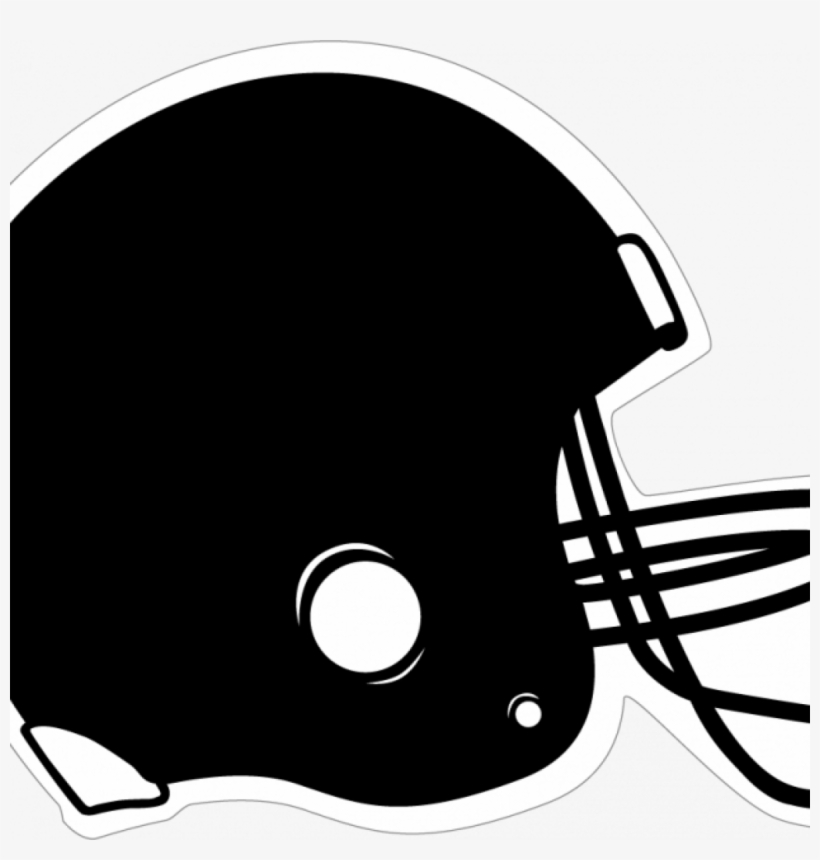Football Helmet Clipart Black Football Helmet Clipart - Clip Art Football Helmet Printable, transparent png download