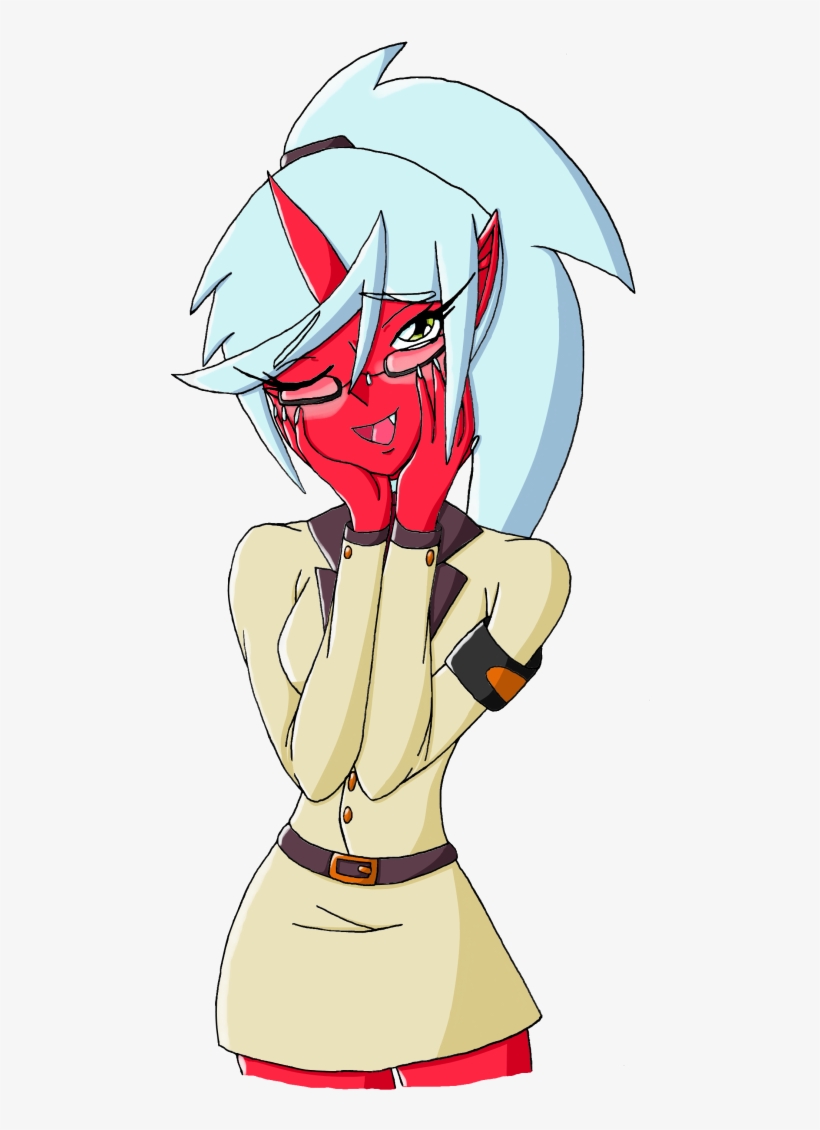 Panties Red Fictional Character Nose Joint Head Line - Cute Kneesocks, transparent png download