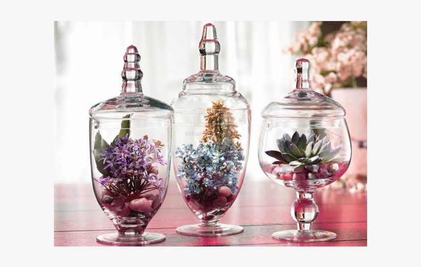 Buy Devnow Glass High Quality Clear Glass Apothecary Glass Jars