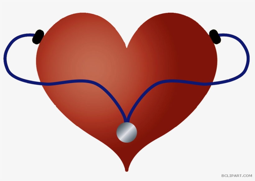 Stethoscope Heart Clipart - Heart And Stethoscope Clipart, transparent png download