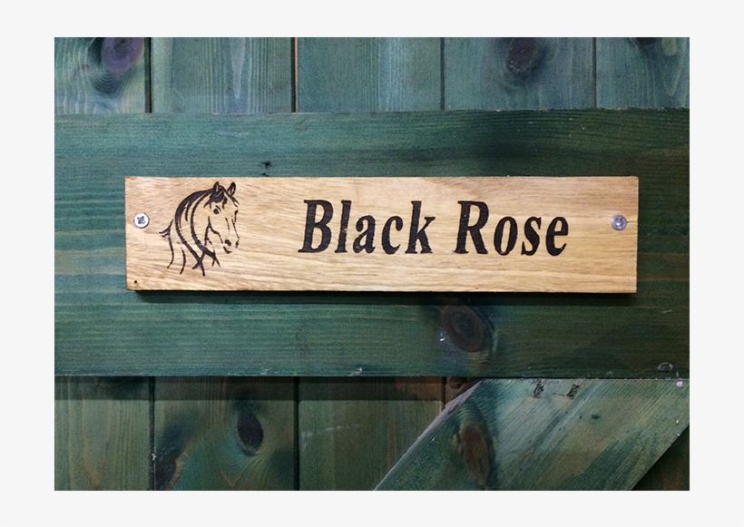 Bespoke Wooden Horse Signs - Plank, transparent png download