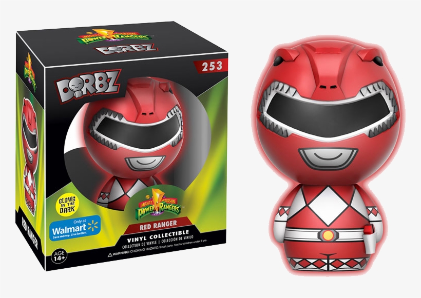 Red Ranger Glow Us Exclusive Dorbz [rs] - Action Figure, transparent png download