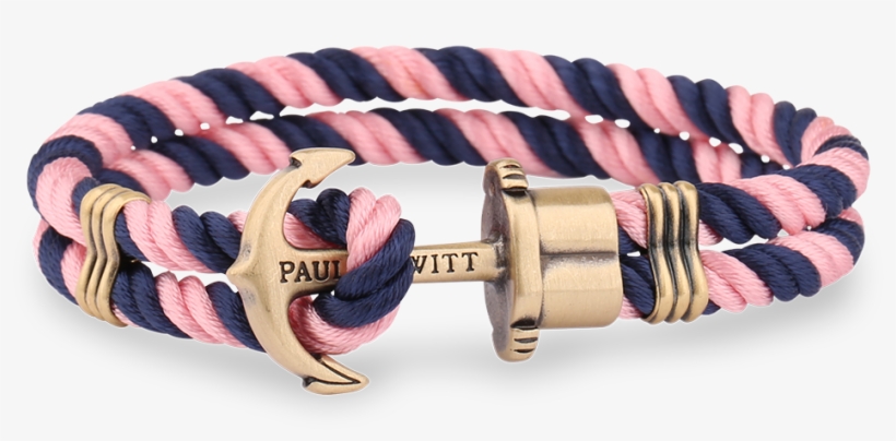 Paul Hewitt Anchor Phrep Brass Navy Blue Light Pink - Paul Hewitt Boat, transparent png download