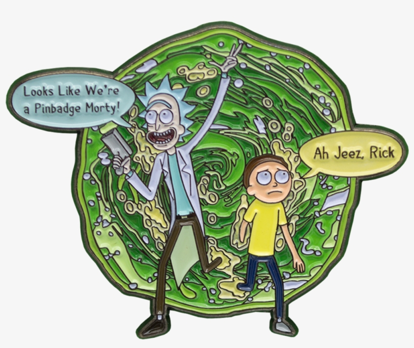 Rick & Morty Enamel Pin Atomic Pins - Cartoon, transparent png download