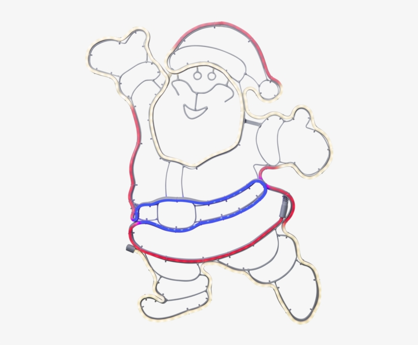 Munter Julemand Dekofigur Neoled Til Udendørs, transparent png download