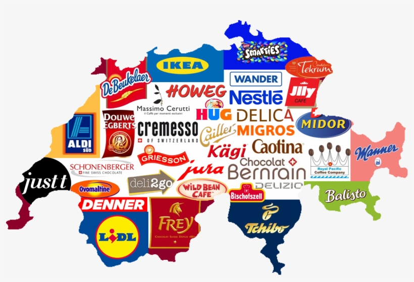 Ch-logos - Switzerland Flag Map Png, transparent png download