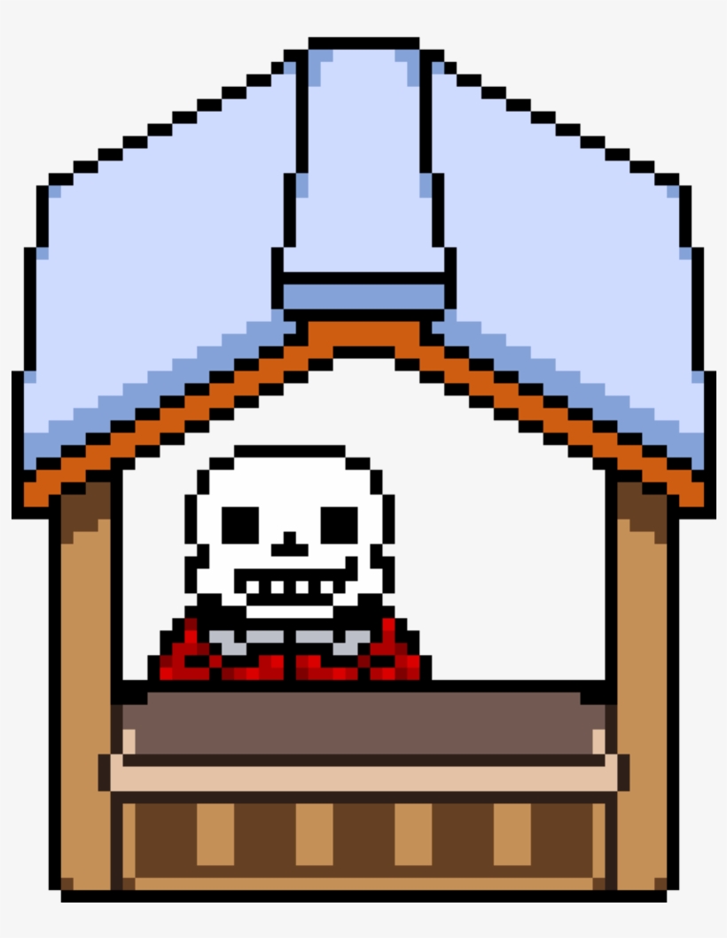 A Hotdog Stand By Bxkka - Pixel Art Bad Time Trio, transparent png download