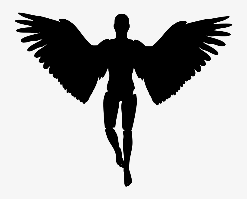 Download Png - Male Angel Silhouette, transparent png download