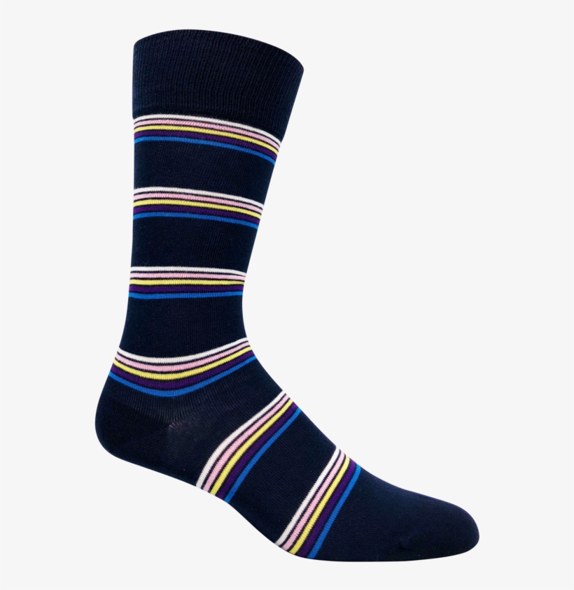 Men's Dress Socks Striped - Sock, transparent png download