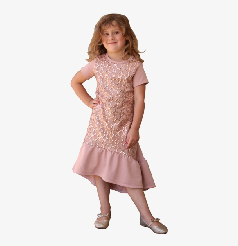 Kids Pink Solar Sparkle Dress - Girl, transparent png download