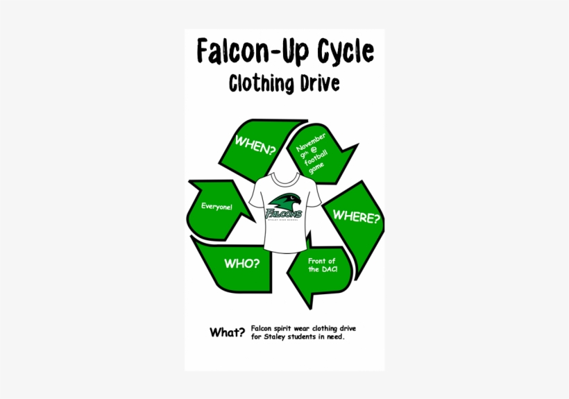 Staley Student Council Is Doing An Up-cycle Spirit - Recycle Symbol, transparent png download