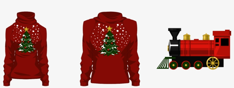 Festive Tree Jacket , Festive Tree Jacket (m), Toy - Hoodie, transparent png download