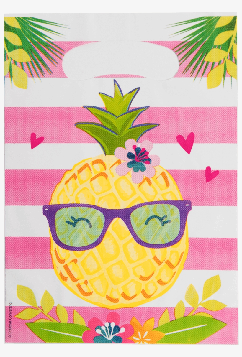 Pineapple & Friends Loot Bags - Pineapple And Flamingo Plates, transparent png download
