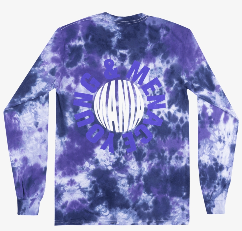 Fall Out Boy Young & Menace Tie Dye Long Sleeve Shirt - Long-sleeved T-shirt, transparent png download